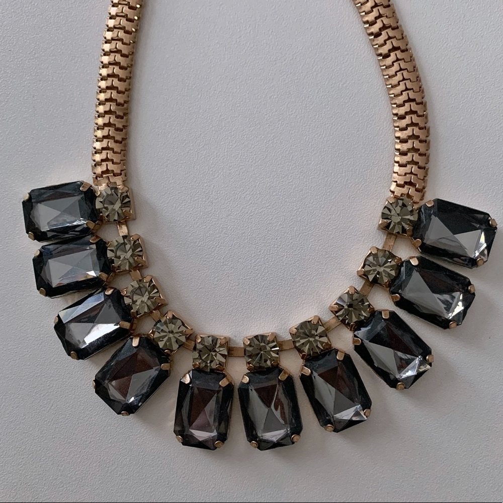 Faux Gemstone Statement Necklace
